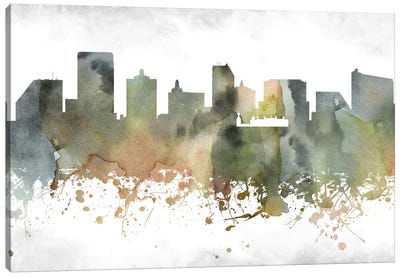Atlantic City Skyline Canvas Art Print