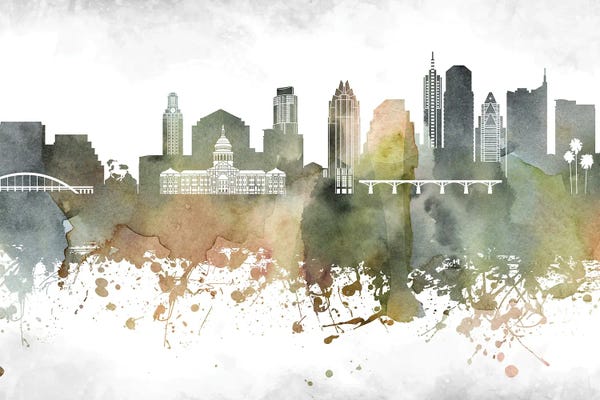 WallDecorAddict: Austin Skyline by WallDecorAddict