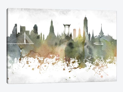 Details about   Bangkok Skyline Thailand CANVAS WALL ART DECO LARGE READY TO HANG all sizes 