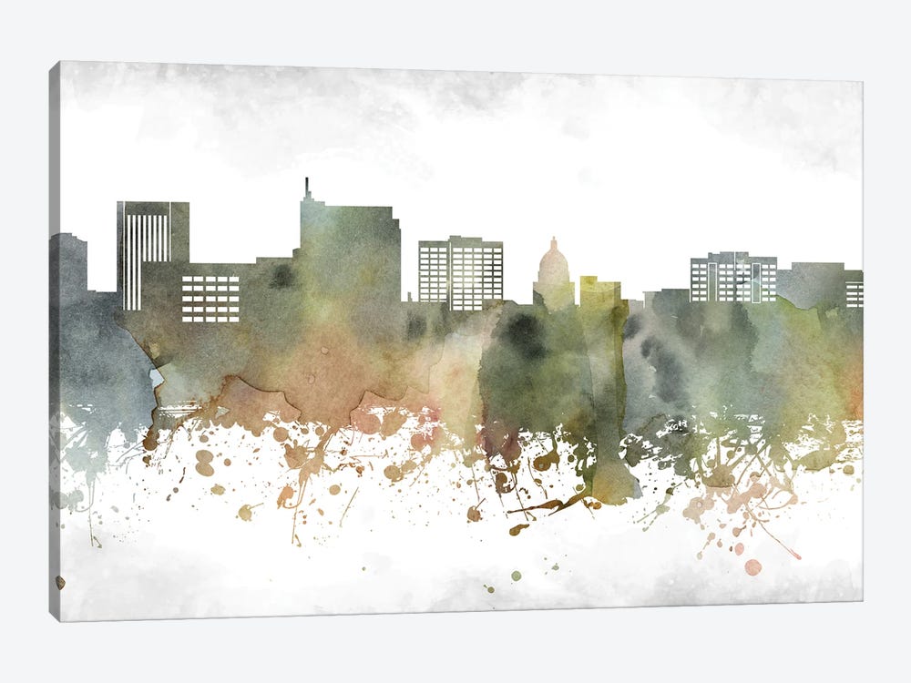 Boise Skyline by WallDecorAddict 1-piece Canvas Art Print