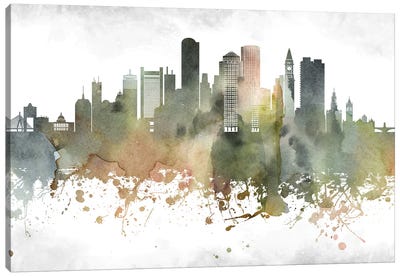 Boston Skyline Canvas Art Print - WallDecorAddict