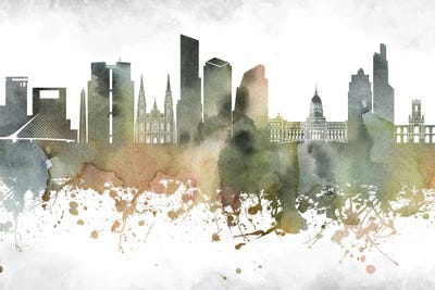 Buenos Aires Skyline by WallDecorAddict canvas print