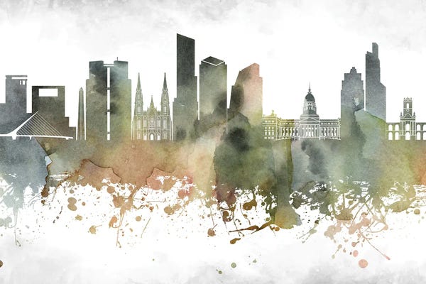 Buenos Aires: Buenos Aires Skyline by WallDecorAddict