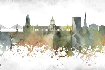 Charleston Skyline by WallDecorAddict art print