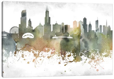 Chicago Skyline Canvas Art Print - WallDecorAddict