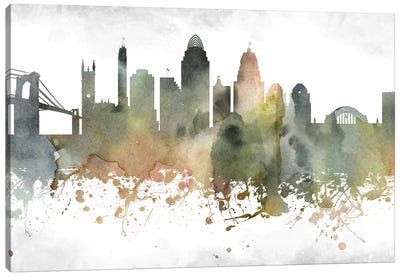 Cincinnati Skyline Canvas Art Print - Ohio Art