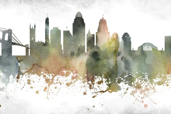 WallDecorAddict: Cincinnati Skyline by WallDecorAddict