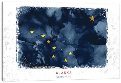 Alaska Canvas Art Print - Flag Art