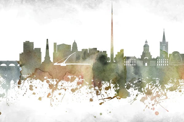 Dublin: Dublin Skyline by WallDecorAddict