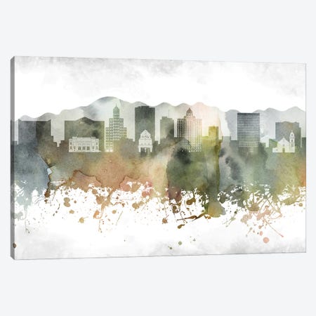 El Paso Skyline Canvas Print #WDA913} by WallDecorAddict Canvas Art Print