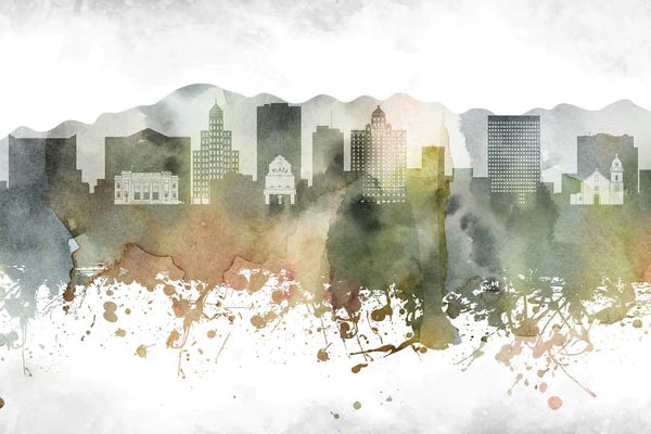 El Paso: El Paso Skyline by WallDecorAddict