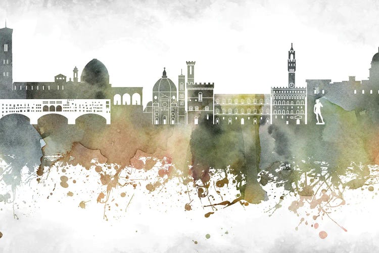 Florence Skyline by WallDecorAddict wall art