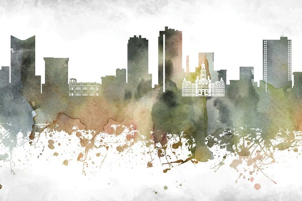 Fort Worth: Fort Worth Skyline by WallDecorAddict