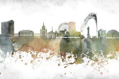 Geneva Skyline by WallDecorAddict canvas print