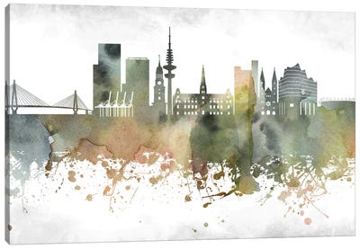 Hamburg Skyline Canvas Art Print - Hamburg