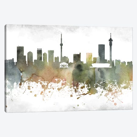 Johannesburg  Skyline Canvas Print #WDA930} by WallDecorAddict Canvas Art Print