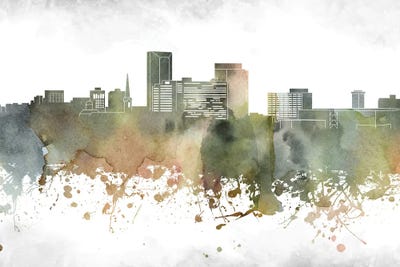 Lexington Skyline by WallDecorAddict art print