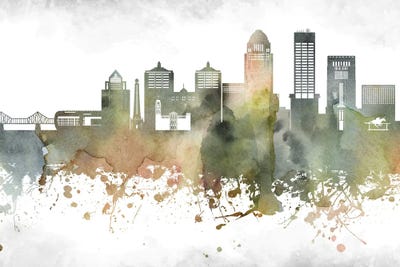 Louisville Skyline by WallDecorAddict canvas print