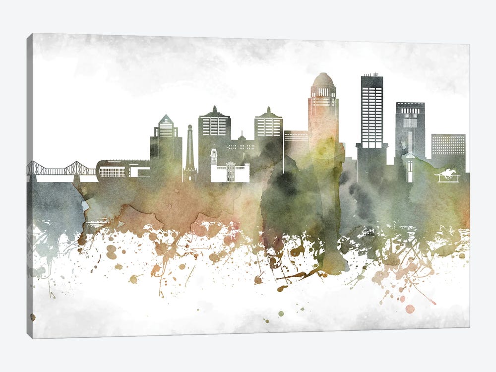 Louisville Skyline by WallDecorAddict 1-piece Canvas Art