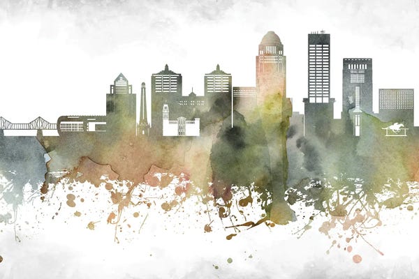 Kentucky: Louisville Skyline by WallDecorAddict