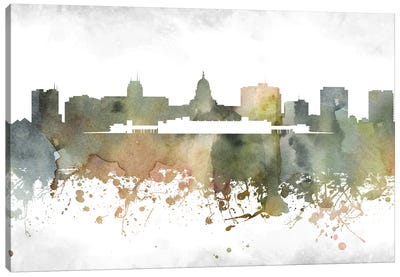 Madison Skyline Canvas Art Print - Madison