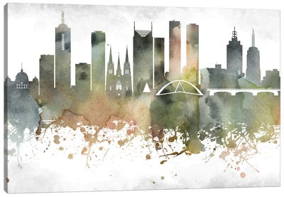 Melbourne Skyline Canvas Art Print - Victoria Art