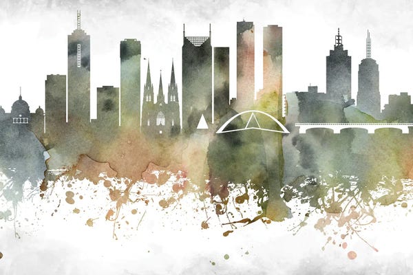Victoria: Melbourne Skyline by WallDecorAddict