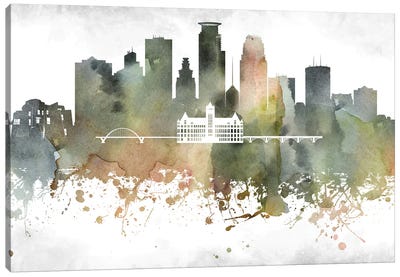 Minneapolis Skyline Canvas Art Print - Minneapolis Art