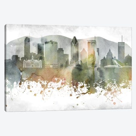 Montreal Skyline Canvas Print #WDA954} by WallDecorAddict Canvas Wall Art
