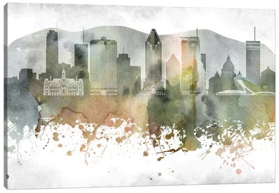Montreal Skyline Canvas Art Print - WallDecorAddict