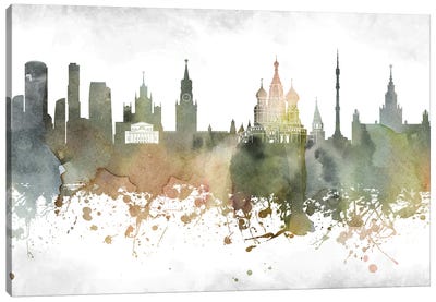 Moscow Skyline Canvas Art Print - Russia Art