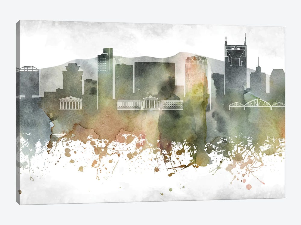 Nashville Skyline by WallDecorAddict 1-piece Art Print