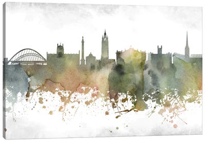 Newcastle Skyline Canvas Art Print