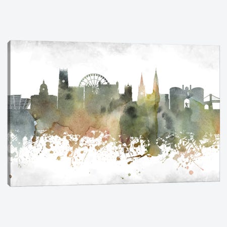 Nottingham Skyline Canvas Print #WDA964} by WallDecorAddict Art Print