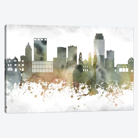 Omaha Skyline Canvas Print #WDA966} by WallDecorAddict Canvas Art Print