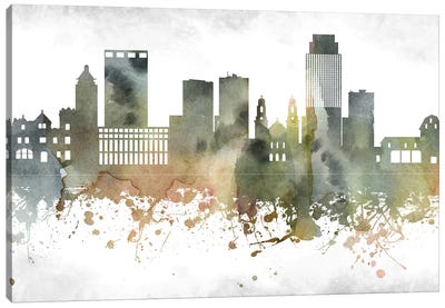 Omaha Skyline Canvas Art Print - WallDecorAddict