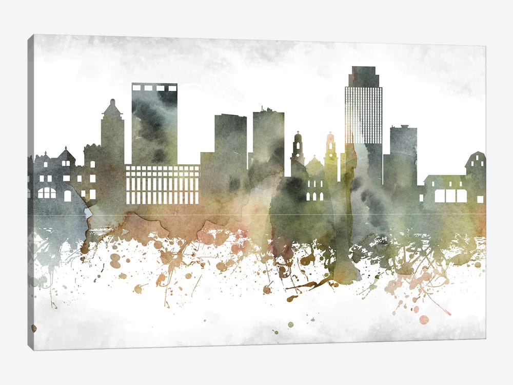 Omaha Skyline by WallDecorAddict 1-piece Canvas Print