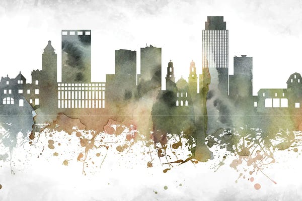 Nebraska: Omaha Skyline by WallDecorAddict