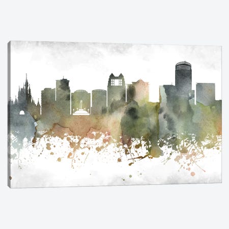 Orlando Skyline Canvas Print #WDA968} by WallDecorAddict Canvas Wall Art