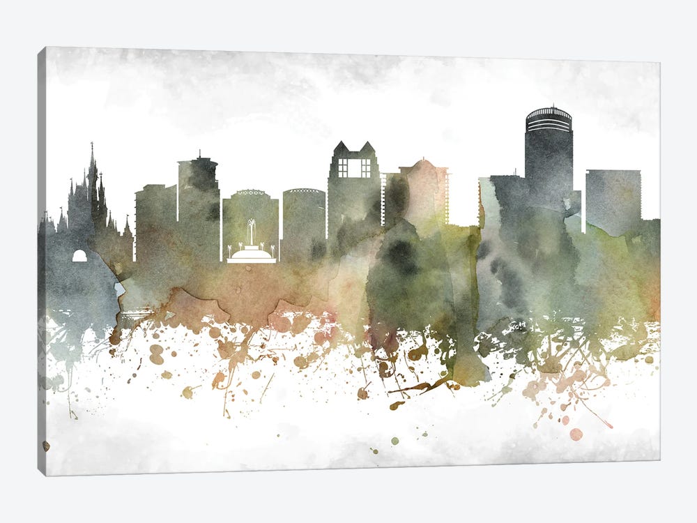 Orlando Skyline by WallDecorAddict 1-piece Canvas Art Print