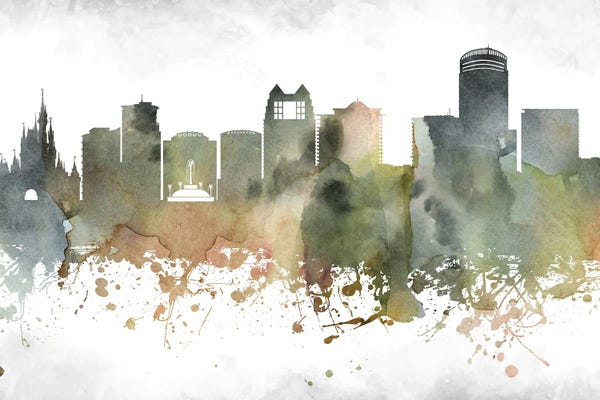 Orlando: Orlando Skyline by WallDecorAddict