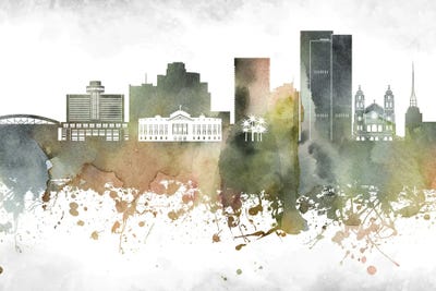 Phoenix Skyline by WallDecorAddict art print