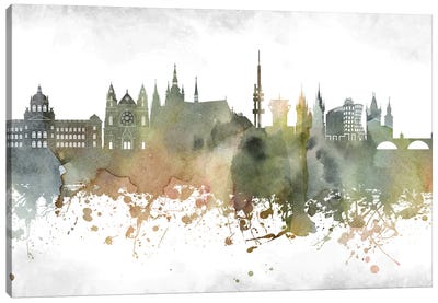Prague Skyline Canvas Art Print - Czech Republic Art
