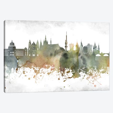 Prague Skyline Canvas Print #WDA978} by WallDecorAddict Canvas Print
