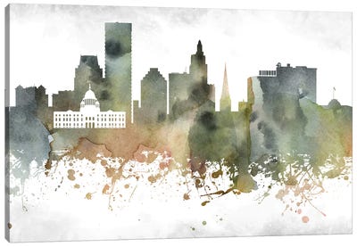 Providence  Skyline Canvas Art Print