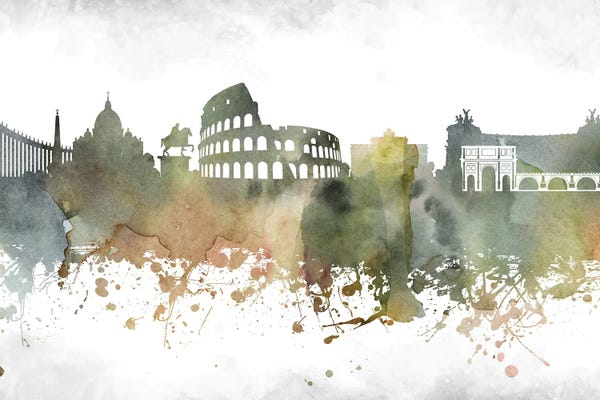 Lazio: Rome Skyline by WallDecorAddict