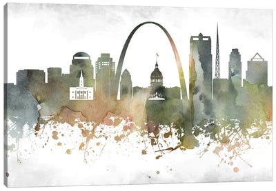 Saint Louis Skyline Canvas Art Print - St. Louis Art