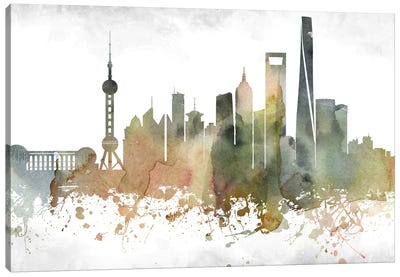 Shanghai Skyline Canvas Art Print - Shanghai
