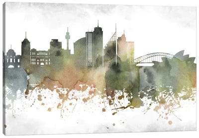 Sydney Skyline Canvas Art Print - New South Wales Art