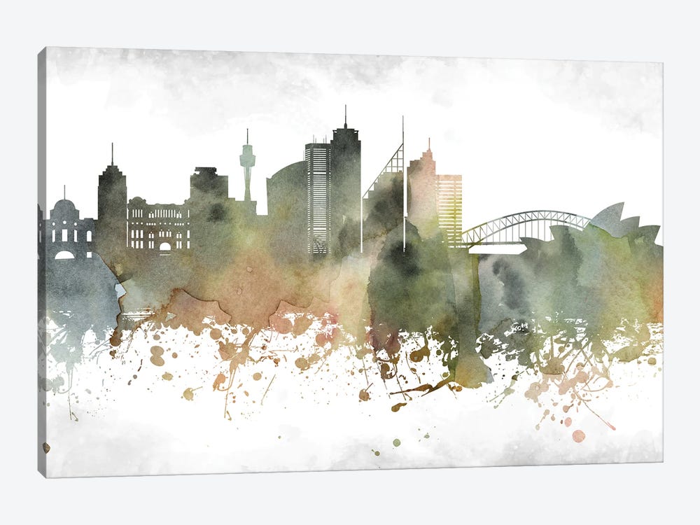 Sydney Skyline by WallDecorAddict 1-piece Canvas Art Print